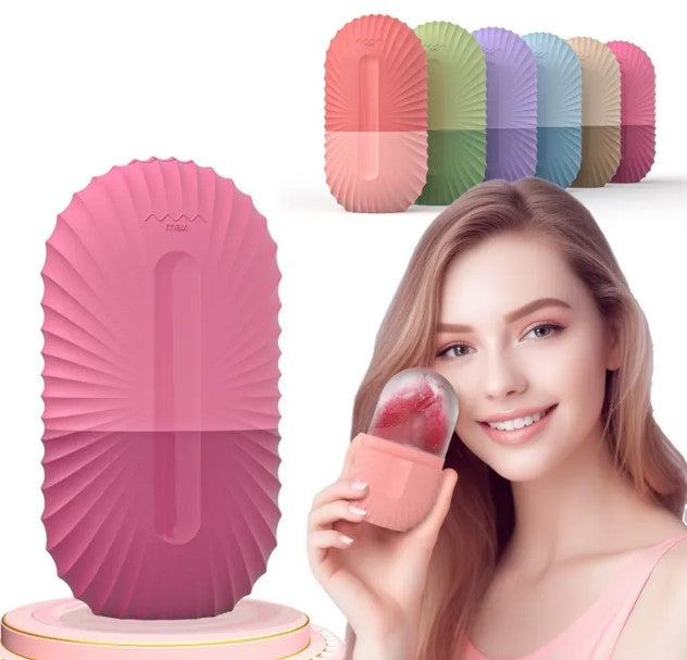Facial Ice Massage Roller Tray